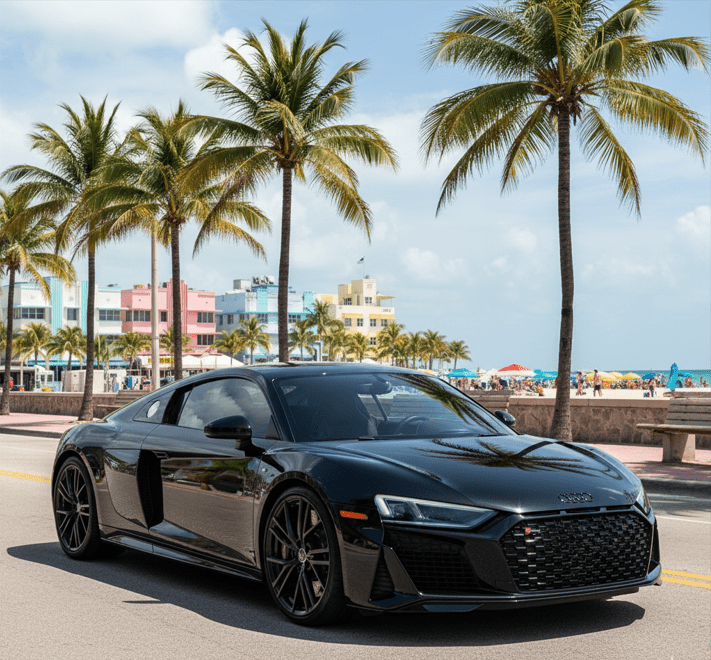 Rent Audi R8 Miami beach/airport Florida