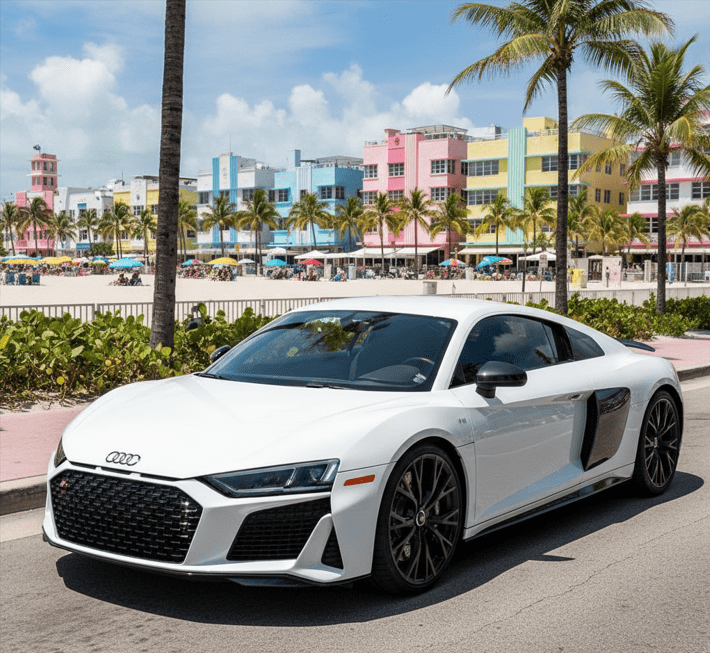 Rent Audi R8 Miami beach/airport Florida