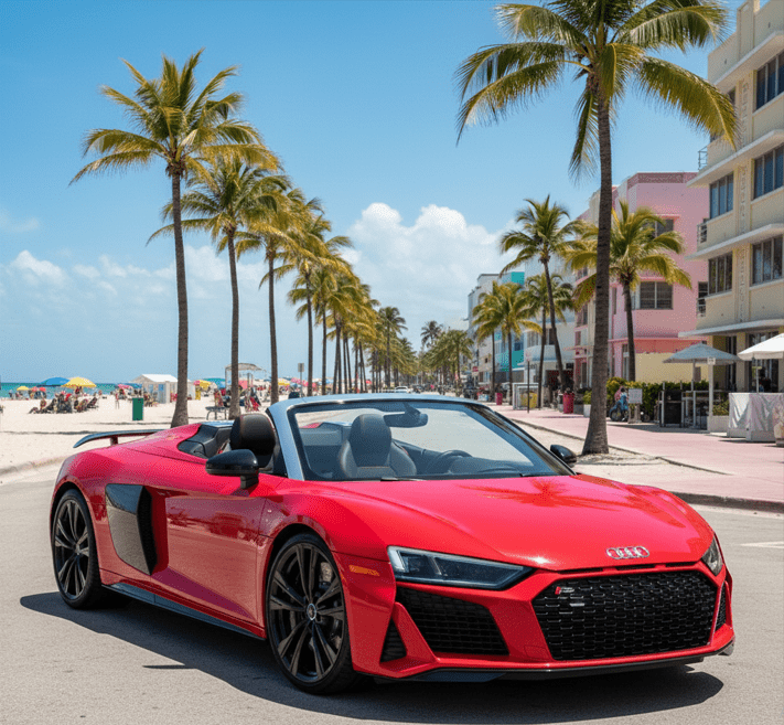 Rent Audi R8 Miami beach/airport Florida