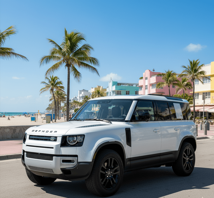 Range Rover Defender Rent Rent Land Rover defender Miami
